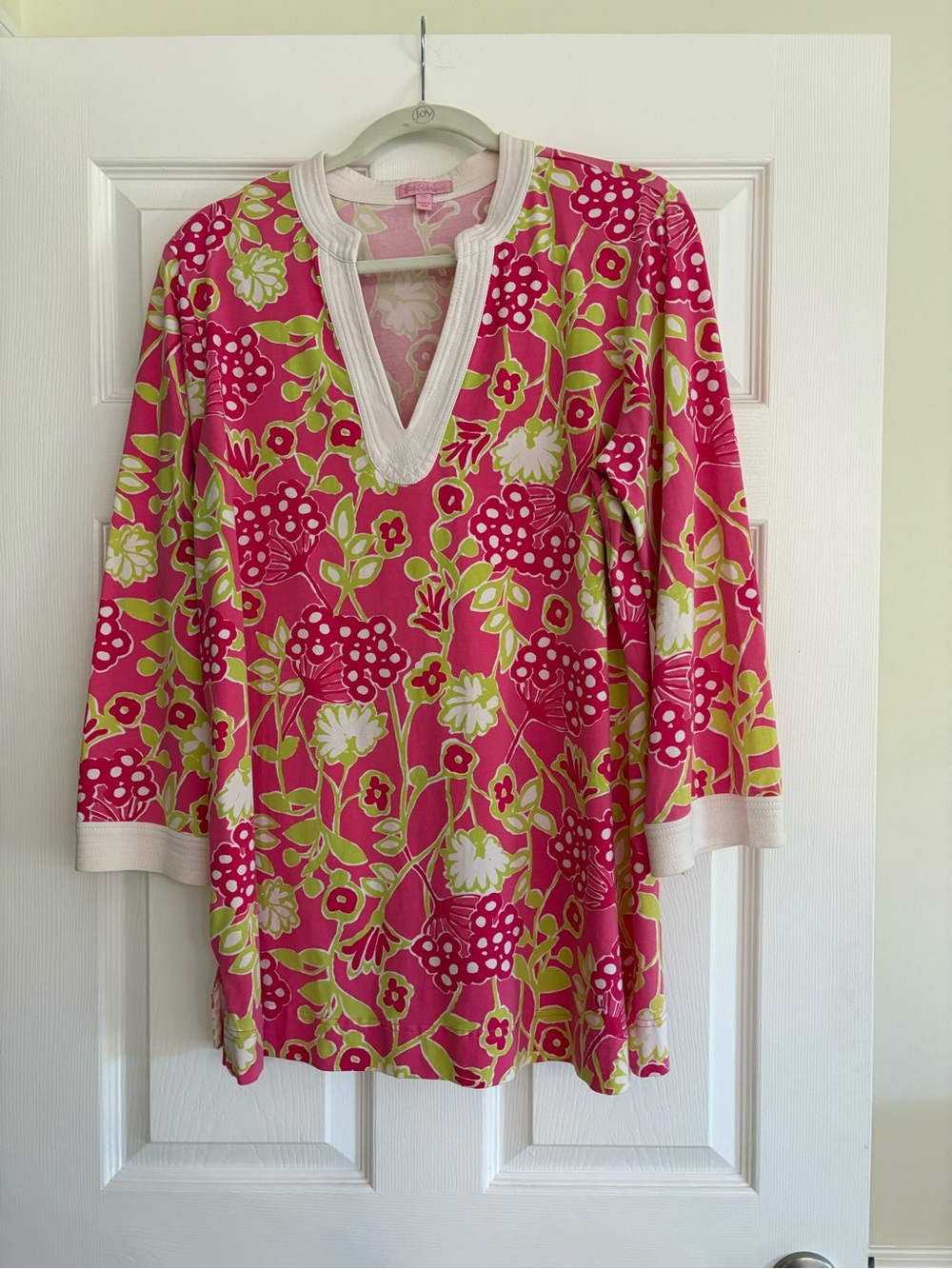 Lilly Pulitzer Pink & Green Tunic Top - Vintage “Pink Label” ~ 2005